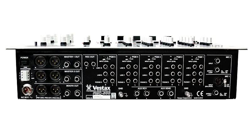 Vestax PMC-500 5 channel Rotary Silver