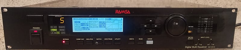 Ramsa (Panasonic) WZ-DE40 Digital Multi-Equalizer ~ 2004 Black