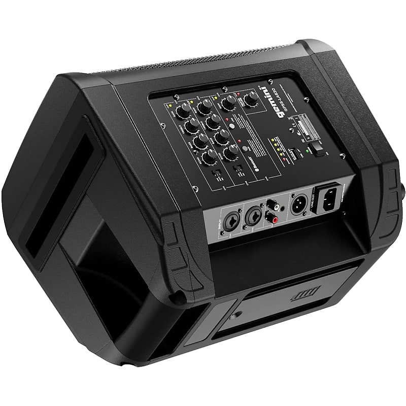 Portable 6.5 Battery Powered PA with 3-Channel Mixer,Black