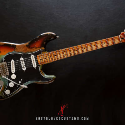 Fender Stratocaster Daphne Blue/Sunburst Heavy Aged Relic [$200 OFF for Limited Time Only] image 13