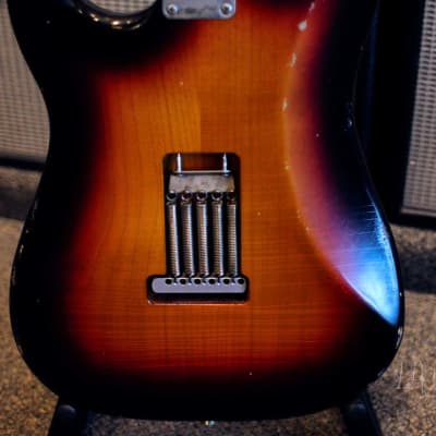 Xotic XSC-1 S-Style Lightly Relic'd  Electric Guitar - 3 Tone Sunburst Finish & Roasted Flame Maple Neck #2332 image 14