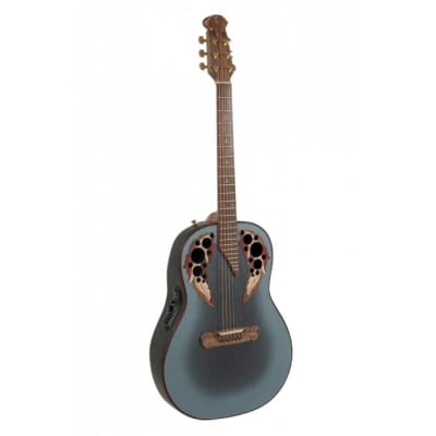 OVATION 1687GT-8 Adamas Deep Contour Roundback USA Elektro-Akustik-Gitarre inkl. Case, reverse blue for sale