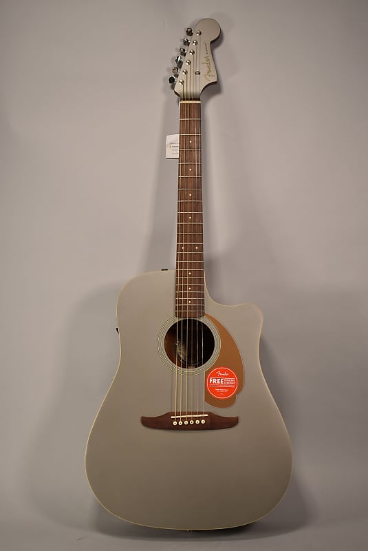 2021 Fender Redondo Player Slate Satin Finish Acoustic Guitar image 1