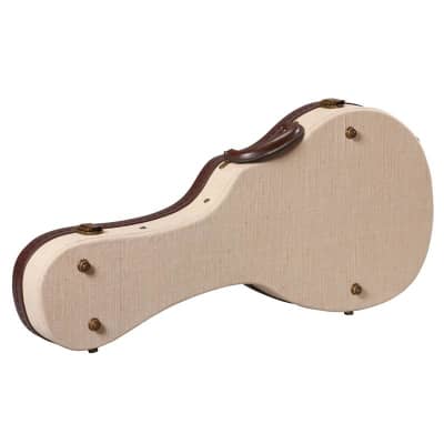 Gator GW-JM Deluxe Wood Case for Mandolin; Journeyman Burlap Exterior image 3