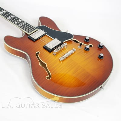 Eastman T486-GB Goldburst Deluxe 16" Thinline Hollowbody With Hard Case #02547 @ LA Guitar Sales. image 3