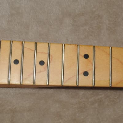 WD Music SMV21 Licensed Fender  Maple Stratocaster Neck 21 Medium  Frets Free Bone Nut NOS #2 image 5