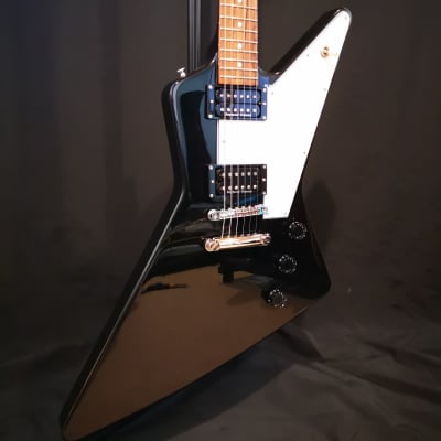 2021 ESP Edwards Explorer E-EX-120D Black ESP Gig Bag and 2021 ESP Edwards Explorer E-EX-120D Black ESP Gig Bag and