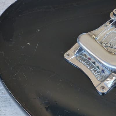 1960's Morales Japan (Mosrite) Ventures Offset Guitar (Gloss Black) image 3