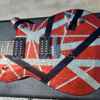 GMP Roxie USA EVH Tribute Van Halen Frankenstein sparkle, Gibson strings for sale