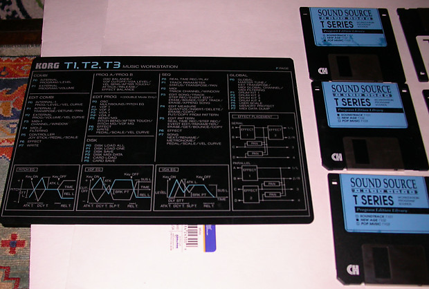 KORG T-SERIES コレクション　フロッピー Korg T-Series t1 t2 t3 floppy discs voice crystal factory