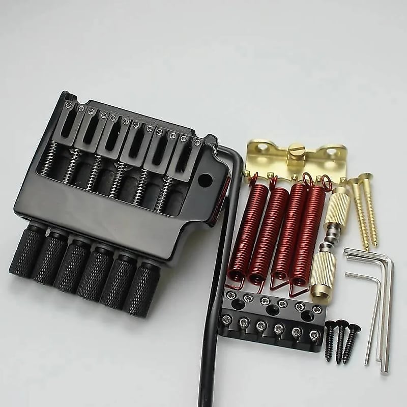 Black 6 String Headless Guitar System Set Reverb UK