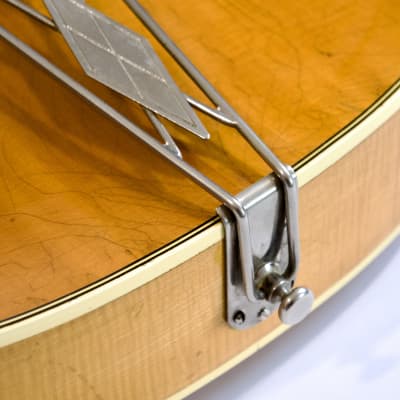 1962 Levin Archtop Mod 330 Natural Maple with Brazilian Rosewood, DeArmond Dynasonic & CITES image 10