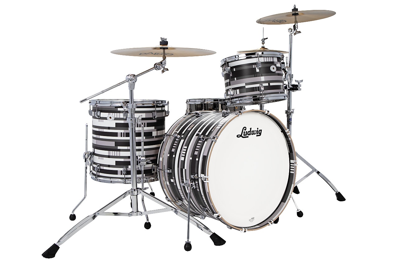 Ludwig Limited Edition NeuSonic Fab Shell Pack Digital Black | Reverb