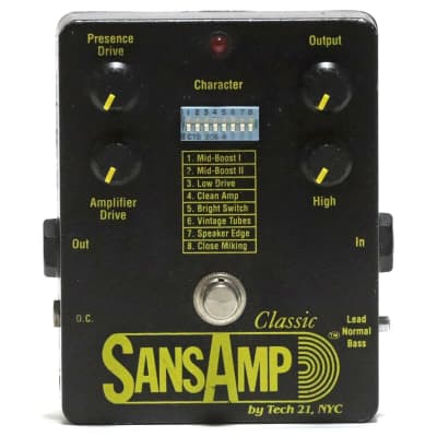 ギター TECH21 SansAmp Classic 10th Anniversary TECH21 SANSAMP CLASSIC 10th Anniversary model Effect Pedal w