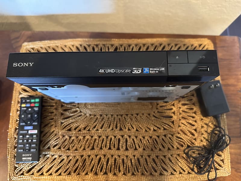Sony BDP-S6500 4K UHD Upscale 3D Blu-ray DVD Player w/ SONY Remote Control- Excellent.  			