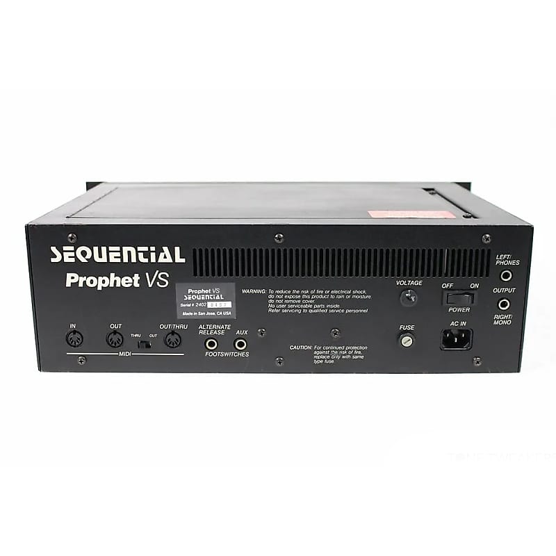 Sequential Prophet VS Rackmount 8-Voice Polyphonic Synthesizer image 2