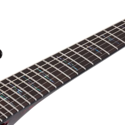 Schecter C-1 Silver Mountain Blood Moon #1475 image 10