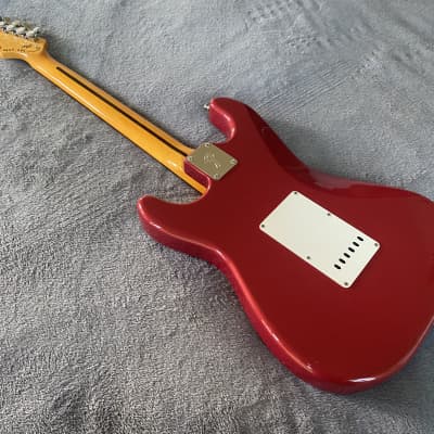 2023 Del Mar Lutherie  Surfcaster Strat  Candy Apple Red - Made in USA image 16