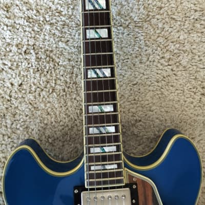 D'Angelico Deluxe DC LE Semi Hollow Guitar w/Case Matte Sapphire, DADDCSAPSNS image 6