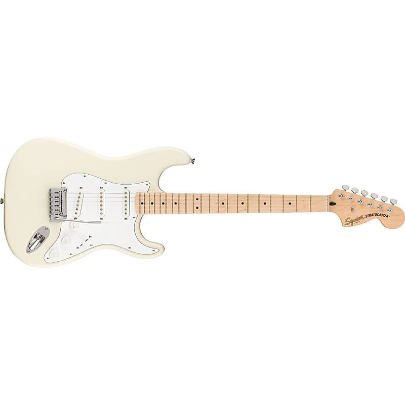 Squier by Fender Affinity Series Stratocaster, Maple fingerboard, Olympic White image 1