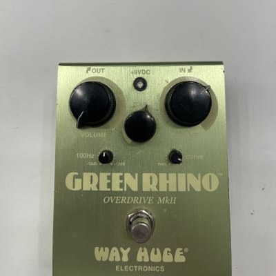 Dunlop Way Huge WH-202 Green Rhino Overdrive MKII Distortion Guitar Effect Pedal image 2