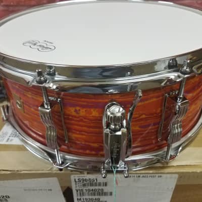 Ludwig Pre-Order Legacy Mahogany Reissue Mod Orange Jazz Fest 5.5x14" Snare Drum Made in USA Authorized Dealer image 4