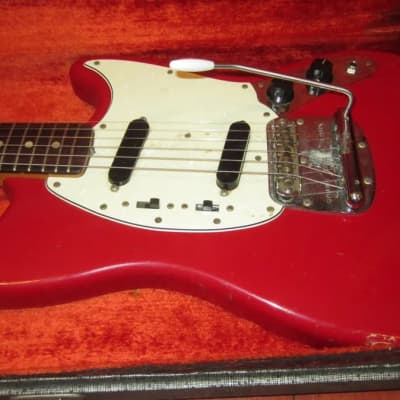 1968 Fender Mustang Red w/ Original Hard Case image 8