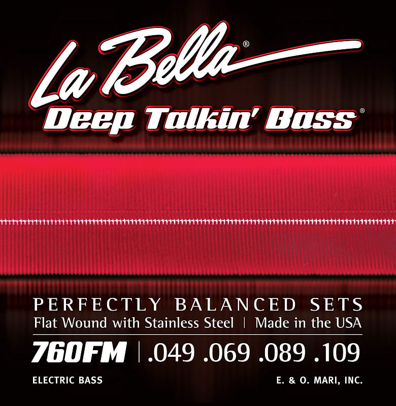 La Bella 760FM Deep Talkin' Bass Flats image 1