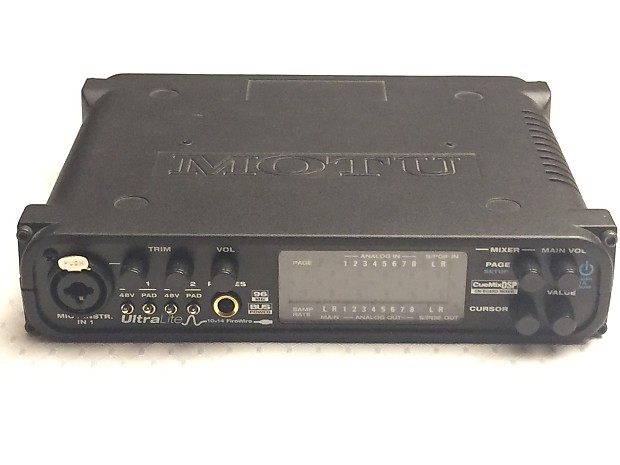 MOTU Ultralite Mk1 Audio Interface 10x14 FireWire bus powered with MIDI