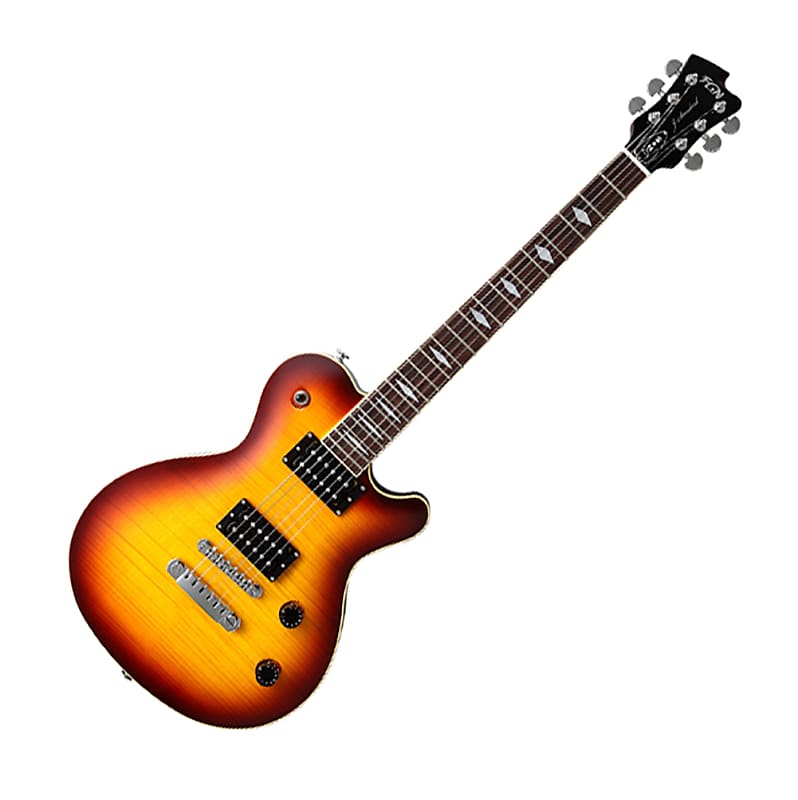 Fujigen JFL-HH-FM BBT Maple Top Basswood Mahogany Single Cutaway Electric Guitar image 1