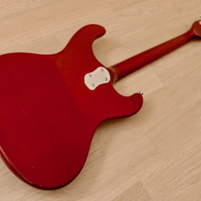 2004 Mosrite Eurorite 3 Pickup Non-Production Ventures-Style Guitar, Candy Apple Red w/ Case, Fillmore image 13