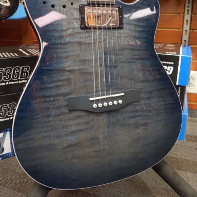 T's Guitars DST-DX22 Flame Trans Blue Denim (09/22) | Reverb Canada