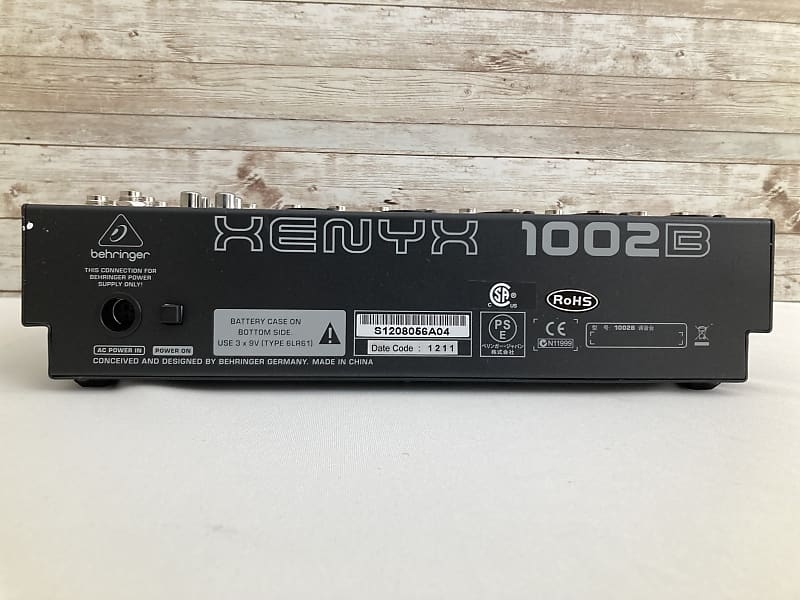 Behringer Xenyx 1002B 10-Input Battery Powered Portable Mixer