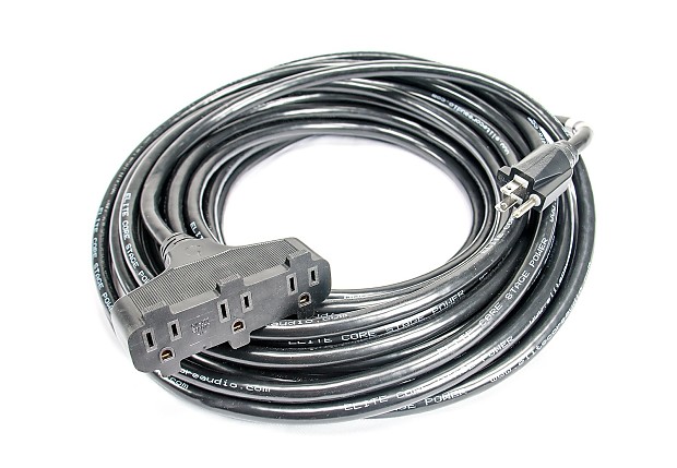 Elite Core Audio SPTT-12-50 Stage Power Triple Tap 12-AWG Power Cable 50' image 1