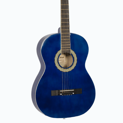 De Rosa DK3810R-BLS Kids Acoustic Guitar Outfit Blue w/Gig Bag, Pick, Strings, Pitch Pipe & Strap image 4