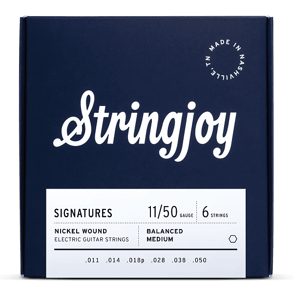 Stringjoy Signatures | Balanced Medium Gauge (11-50) Nickel Wound Electric Guitar Strings image 1