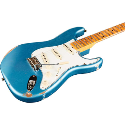 Fender Custom Shop Limited-Edition Tomatillo Stratocaster Special Relic Electric Guitar Super Faded Aged Lake Placid Blue image 5