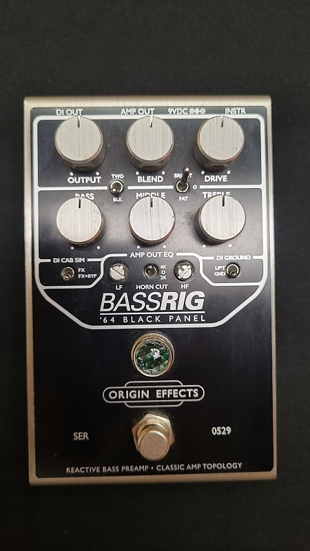 Origin Effects BASSRIG '64 Black Panel