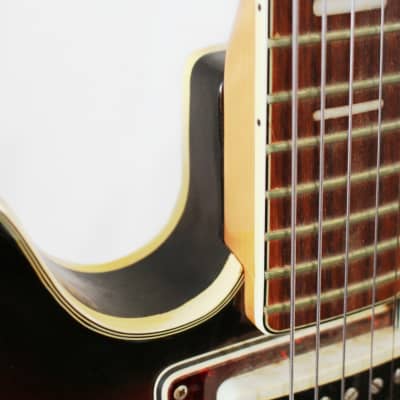 Bruno Conqueror  Semi Hollow Electric Guitar w/ Vibrato Bridge in Sunburst image 6