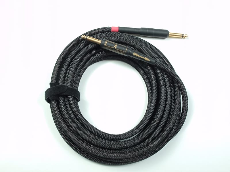 8m/26ft David Laboga / High End Instrument Cables / Improve your sound with Perfection Gold in BLACK image 1