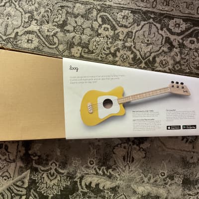 Loog Mini 3 String Acoustic Kids Guitar for Beginners - Yellow image 10
