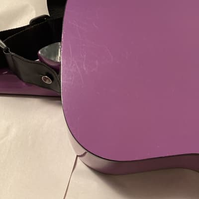 Washburn Hannah Montana 3/4 Acoustic Guitar (Disney Decoration) Purple Nice Used Tested Great Work image 6