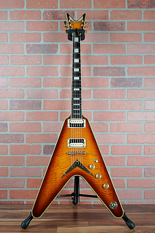 Dean V 79 Select Flame Top Vintage Sunburst With Matching | Reverb