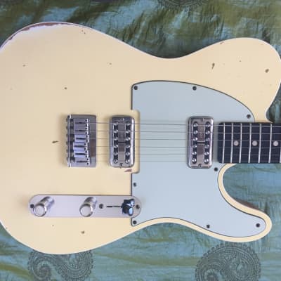 Fender Custom Shop Telecaster Relic Dual TV Jones TVJ Pickups 2014 White for sale
