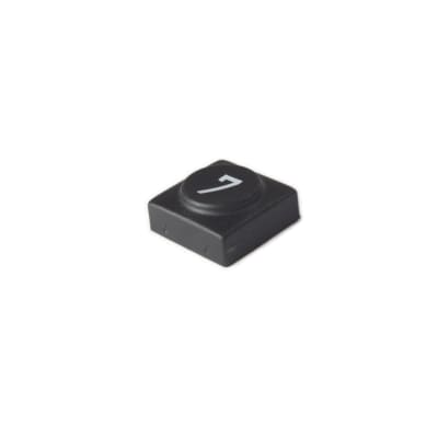 Oberheim - Xpander , Matrix 12 - Black panel switch cap with numeral '7'