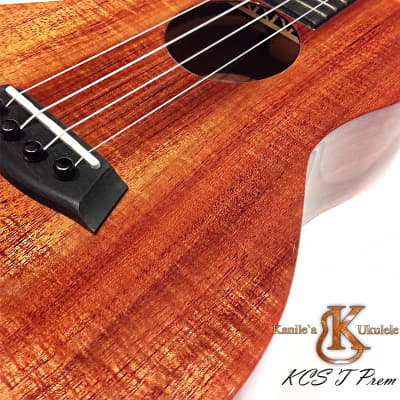Kanile a KCS T Prem TRU-R Tenor ukulele with Premium Hawaii Koa wood #20426 Natural / High Gloss image 12