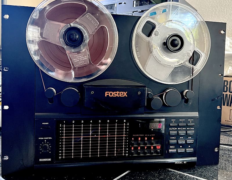 Vintage Fostex Model 80 Reel to Reel 8 Track Multitrack Recorder 1/4 Tape