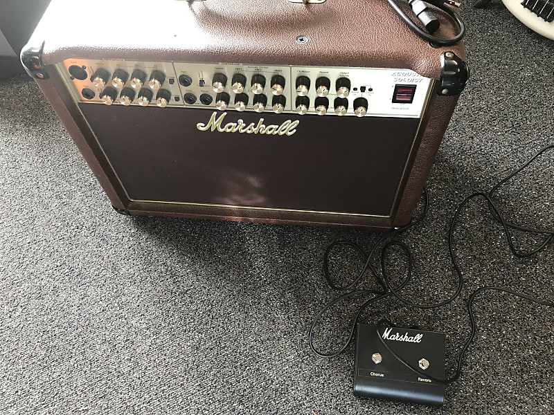 Marshall AS80R acoustic soloist guitar combo amp made in UK 1996 in  excellent condition with original foot-switch