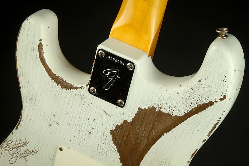 Fender Custom Shop Master Built 1969 Stratocaster Relic - Olympic White |  Reverb