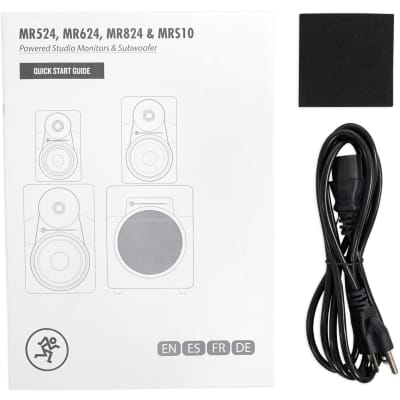 2) Mackie MR824 8” 85w Powered Studio Monitor Speakers+Stands+Isolation Pads image 6